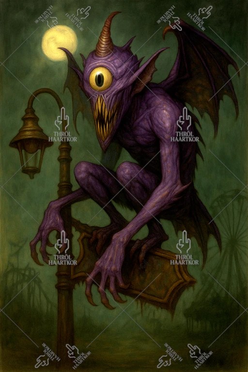 Purple People Eater On An Urban Tree