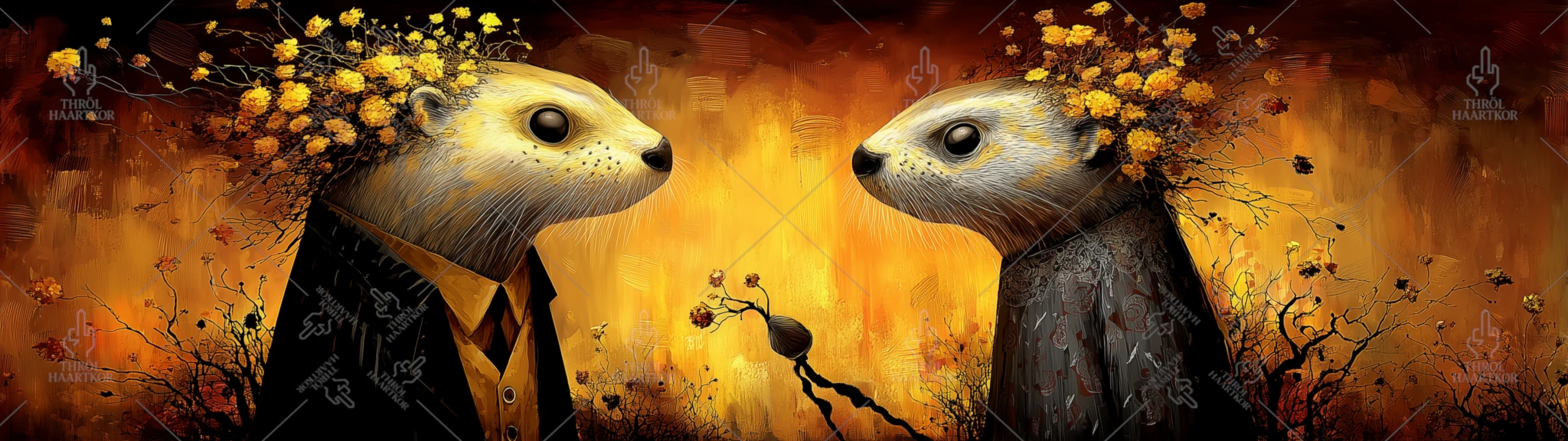 Otters 4 - 32:9 - A couple of adorable otters