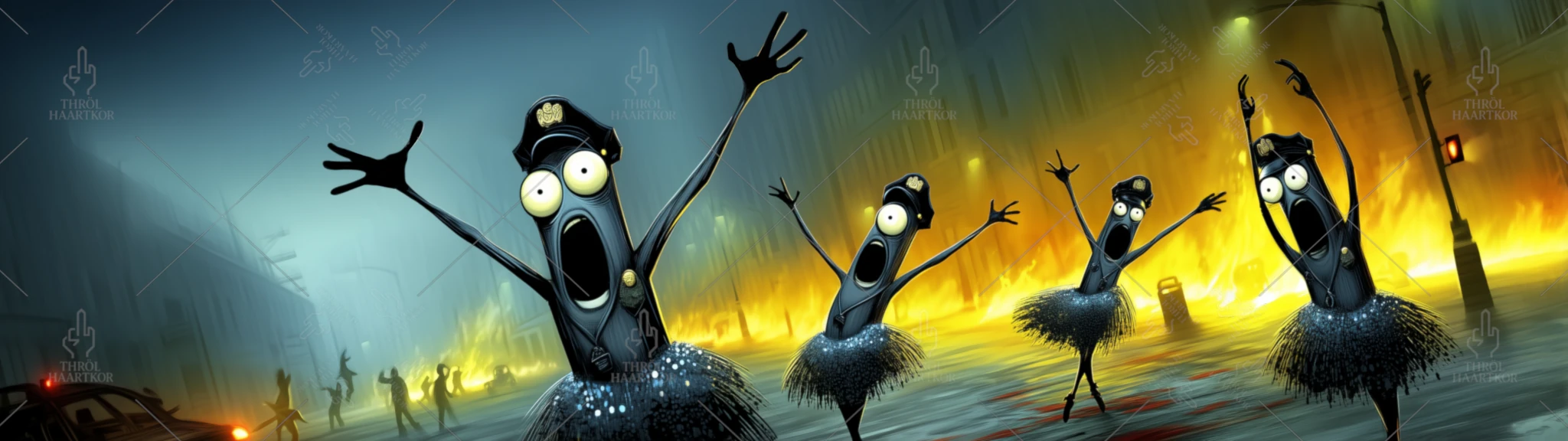 The Reality Behind the Role - 32:9 - A bunch of cops in tutus showing us what they're really capable of... which is to say, nothing.