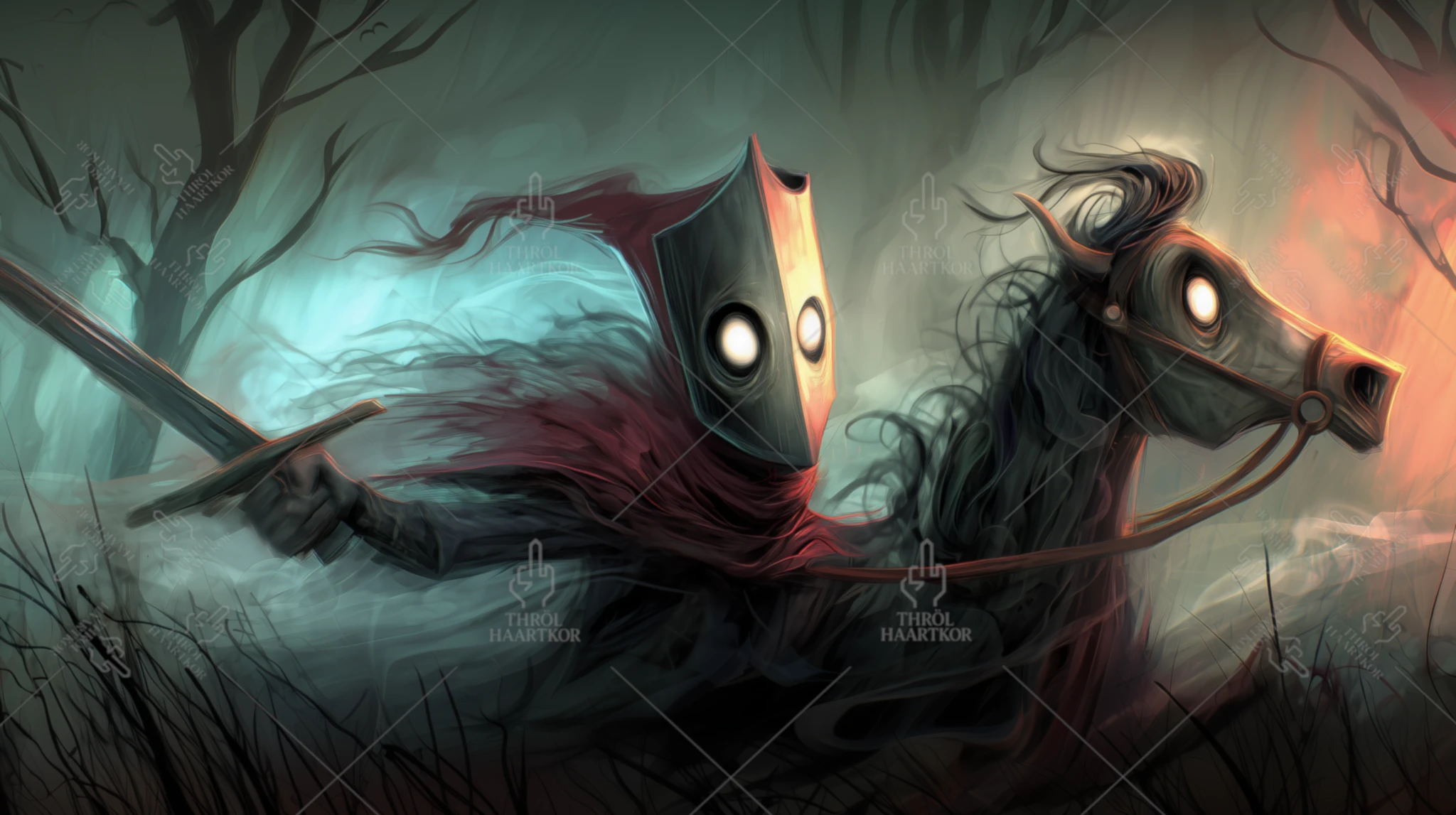 It Will Cut - 16:9 - A stylized Castle Crashers knight