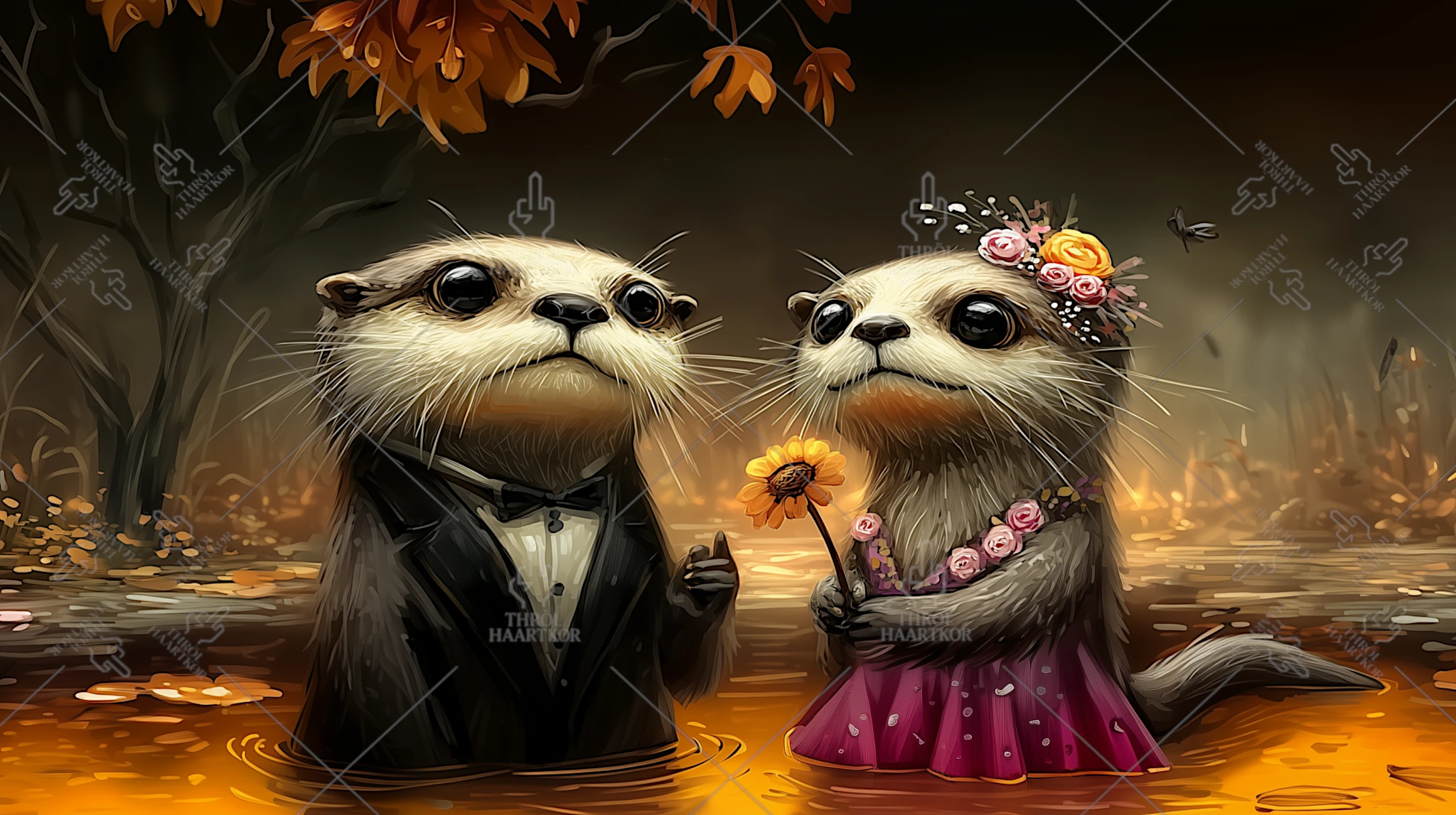 Otters 1 - 16:9 - A couple of adorable otters