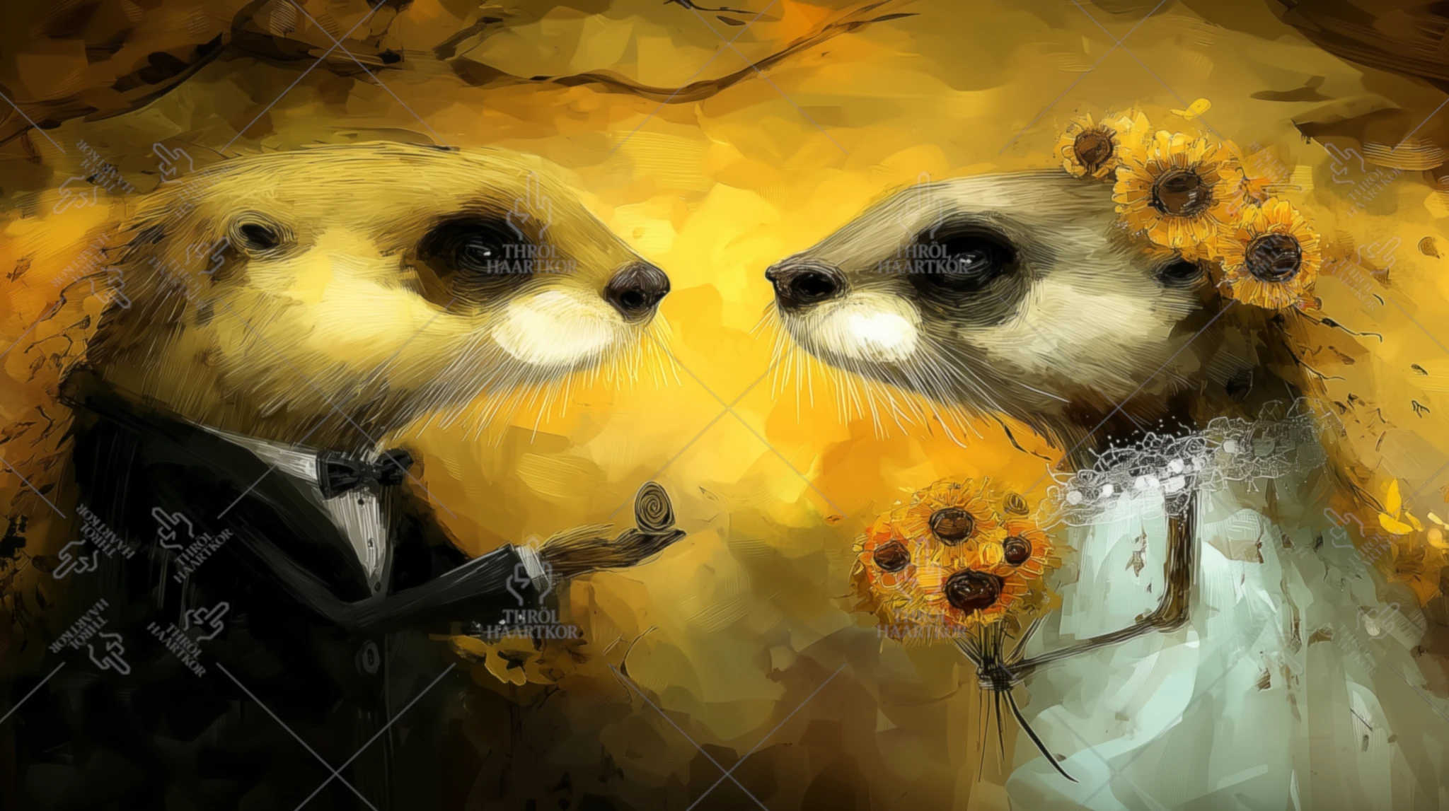 Otters 2 - 16:9 - A couple of adorable otters