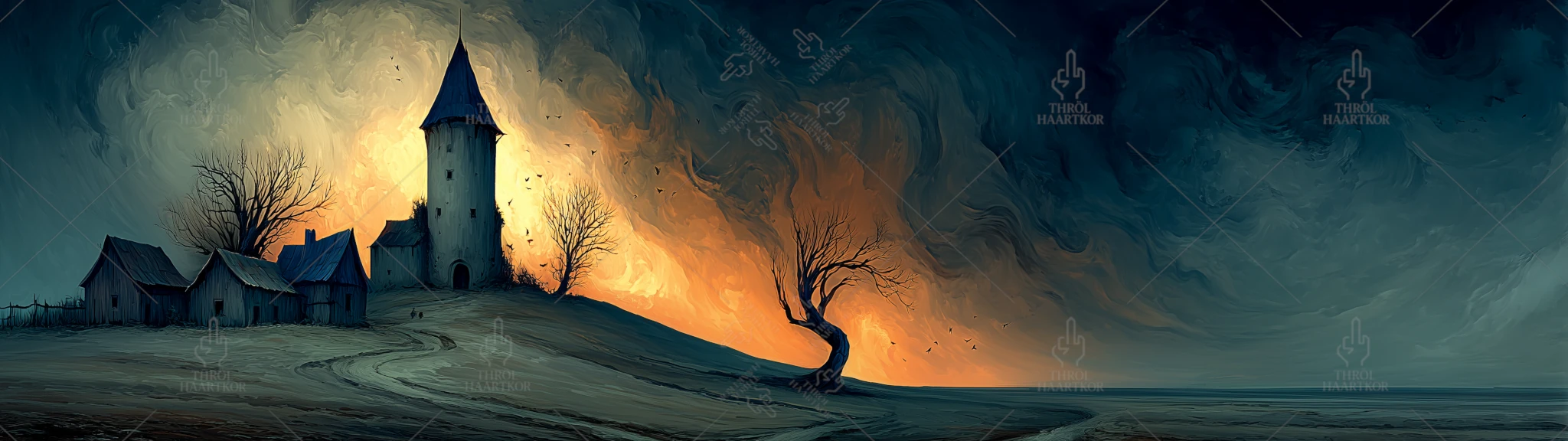 Dancing Tree - 32:9 - A tree probably happy to be alone.